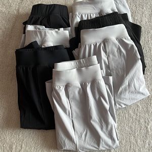 7 Pairs of Alo Repition Shorts in black + gray, XXL Men’s